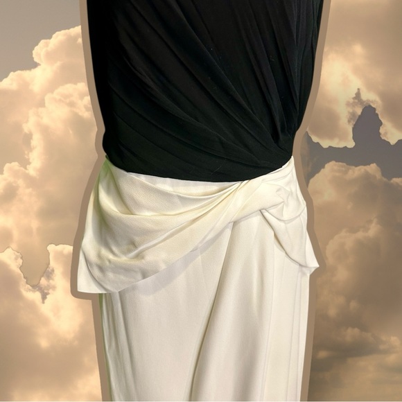 NWT Jason Wu Collection Two-Tone Crepe Sheath Dress in Black / Chalk - Picture 10 of 16